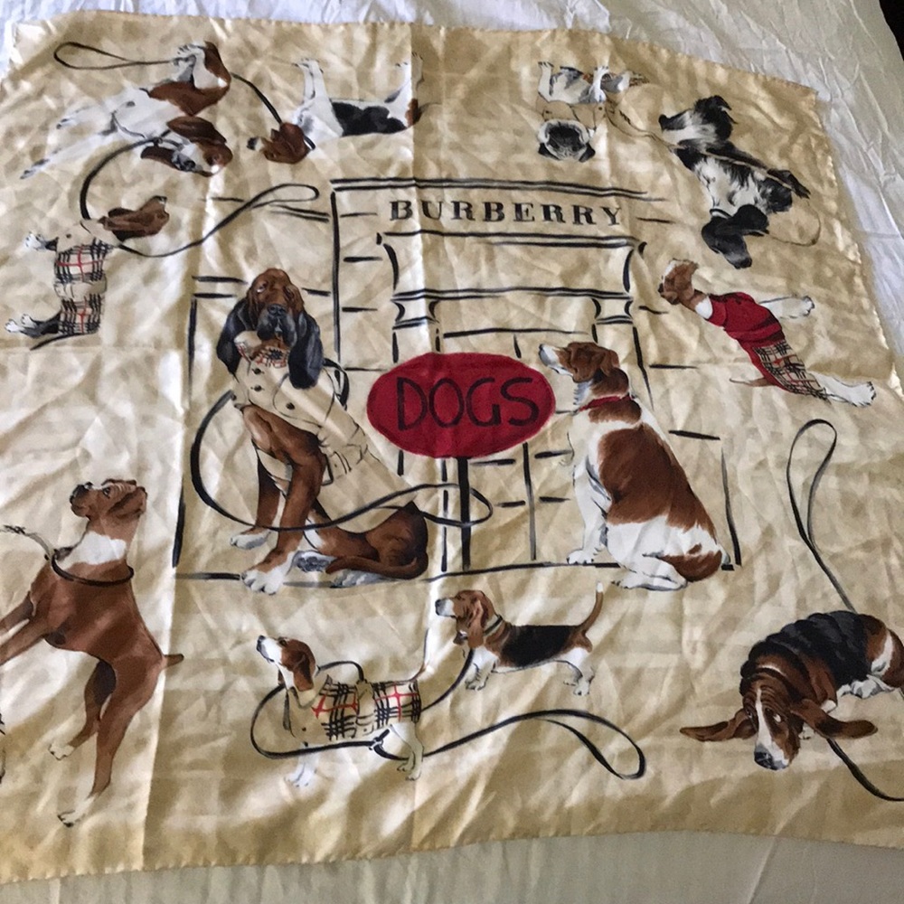 Burberry DOGS Silk Scarf